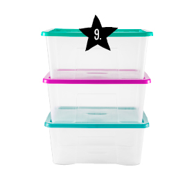 Opbergbox Quasar - 50 liter - 60x40x26 cm - set van 3