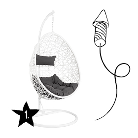 Hangstoel Swing - wit