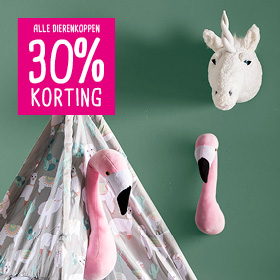 Alle dierenkoppen 30% korting