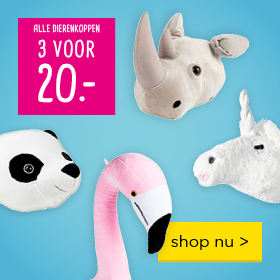 Alle dierenkoppen 3 voor 20.- | shop nu >