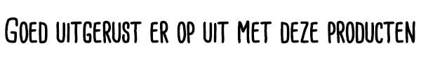 Goed uitgerust er op uit met deze producten