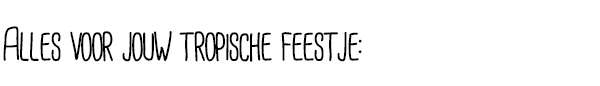 Alles voor jouw tropische feestje