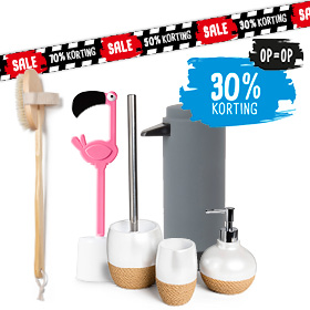 Badkameraccessoires | 30% korting | OP=OP | shop nu >