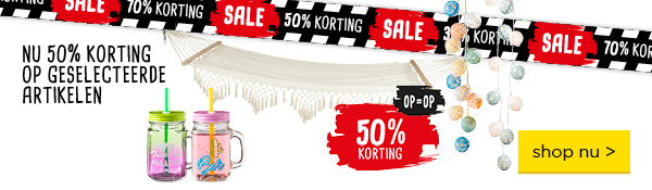 Nu 50% korting op geselecteerde artikelen | 50% korting | OP=OP | shop nu >