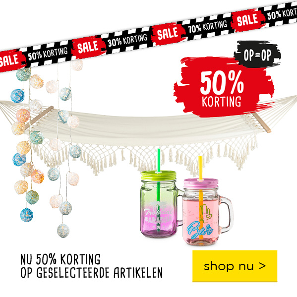 Nu 50% korting op geselecteerde artikelen | 50% korting | OP=OP | shop nu >
