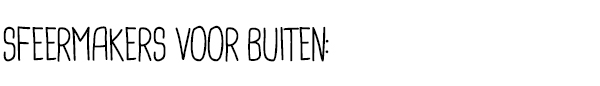 Sfeermakers voor buiten: