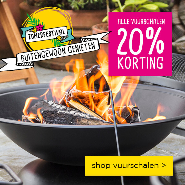 Zomerfestival | Buitengewoon genieten | Alle vuurschalen 20% korting | shop vuurschalen >