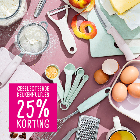 Geselecteerde keukenhulpjes | 25% korting