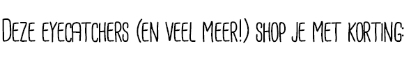 Deze eyecatchers (en veel meer!) shop je met korting