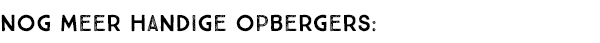 Nog meer handige opbergers: