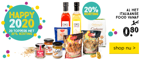 AL HET ITALIAANSE FOOD | Vanaf 1.- voor 0.80 | Shop nu >