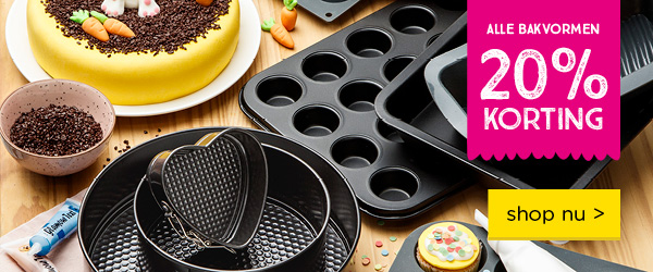 ALLE BAKVORMEN 20% KORTING | shop nu >