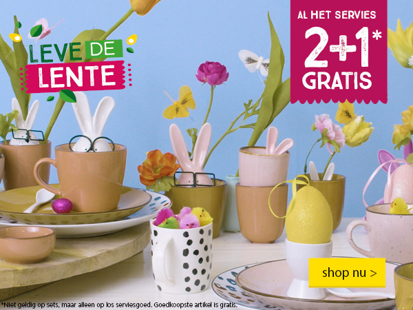 LEVE DE LENTE | AL HET SERVIES 2+1 GRATIS* | shop nu >