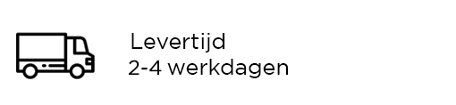 Levertijd 2-4 werkdagen