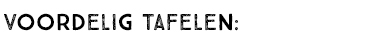 VOORDELIG TAFELEN:
