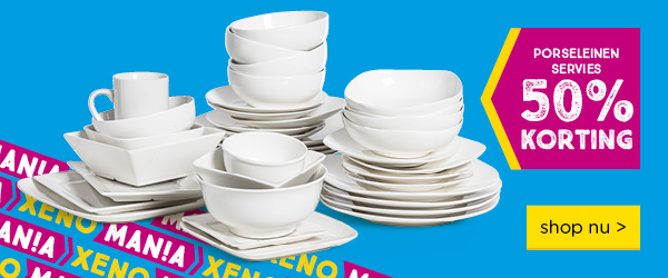 PORSELEINEN SERVIES | 50% KORTING | shop nu >