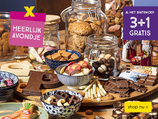 HEERLIJK AVONDJE | AL HET SINTSNOEP 3+1 GRATIS | shop nu >