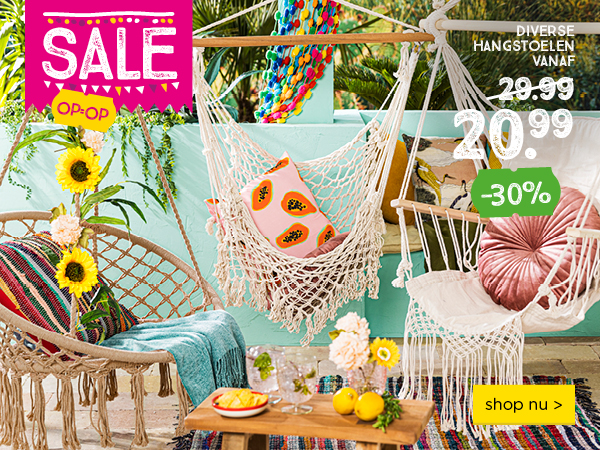 SALE OP=OP | DIVERSE HANGSTOELEN VANAF 20.99 | shop nu