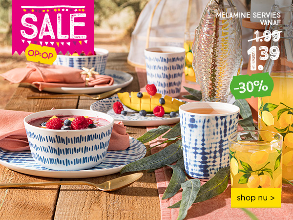 Melamine servies | 30% korting | shop nu >