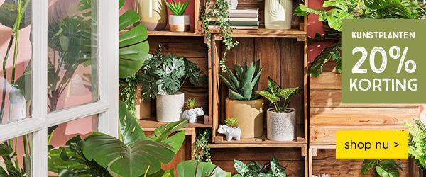KUNSTPLANTEN 20% KORTING! | shop nu >