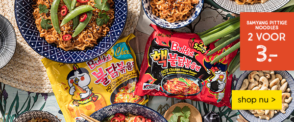 Samyang pittige noodles - 2 voor 3.-