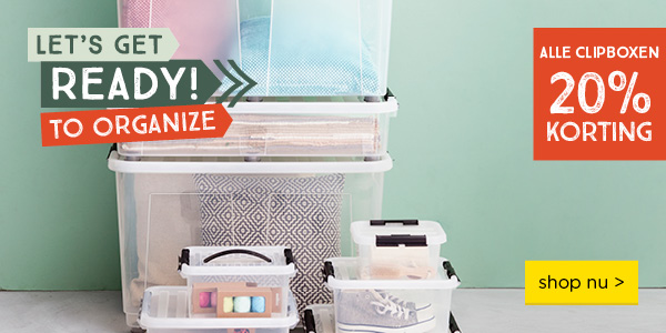 Let's get ready to organize - Alle Clipboxen - 20% korting